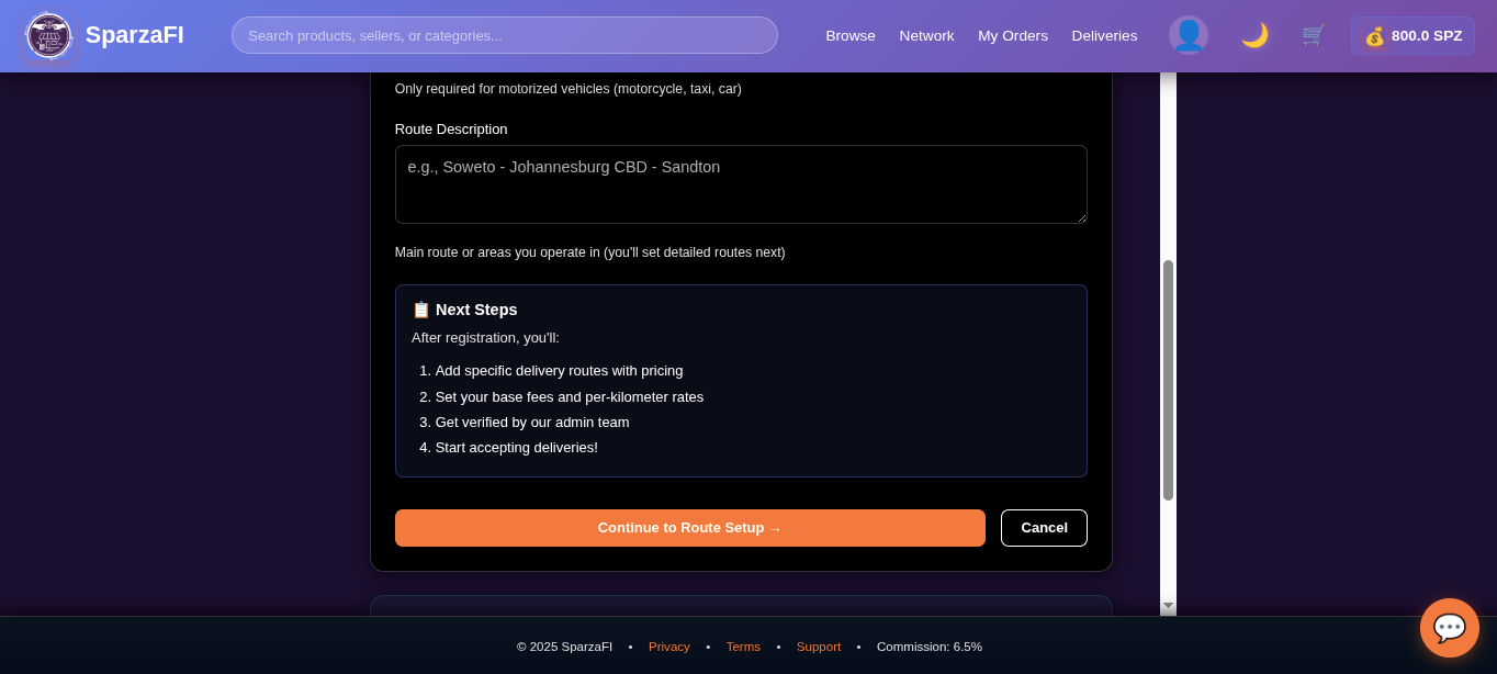 SparzaFi Platform Screenshot 14
